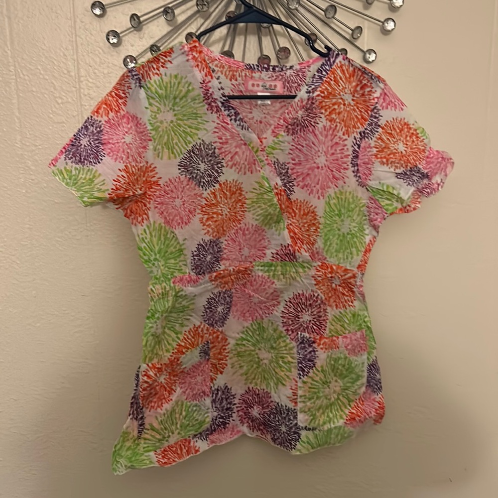Koi scrub top